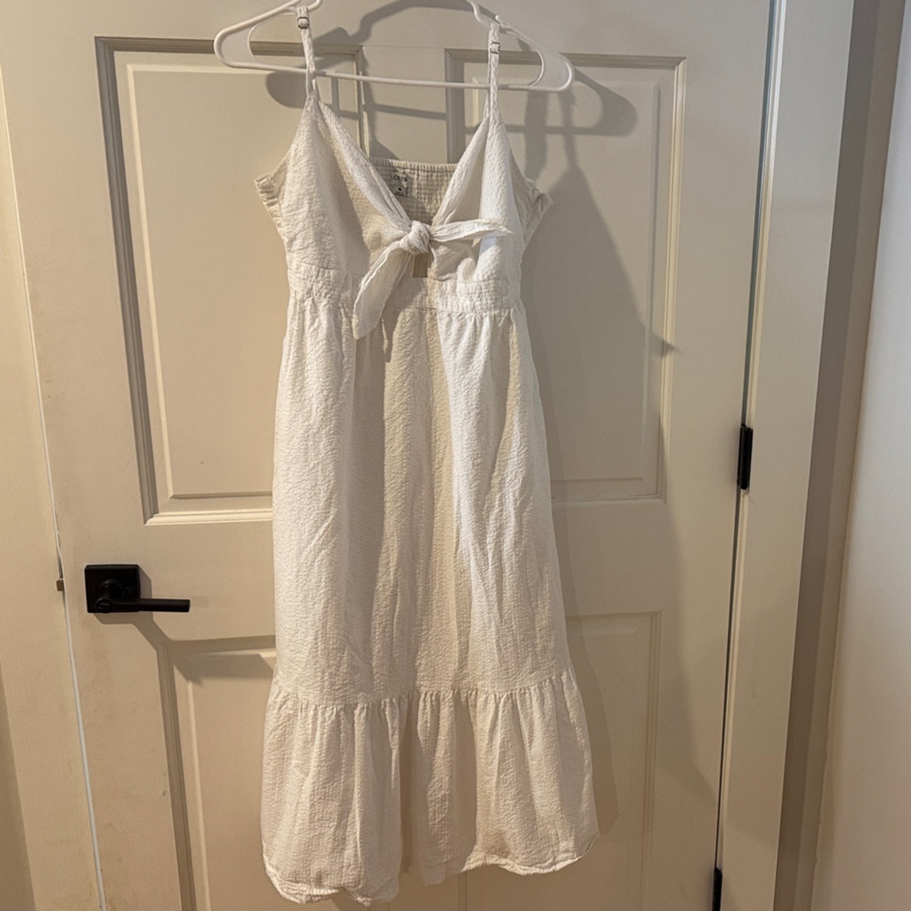 J. Crew White Midi Dress